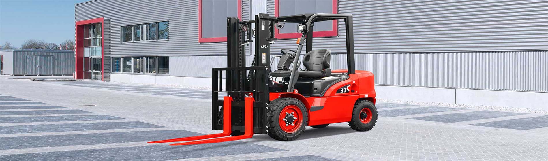 Forklift hire Woolwich unloading pallets from a commercial truck