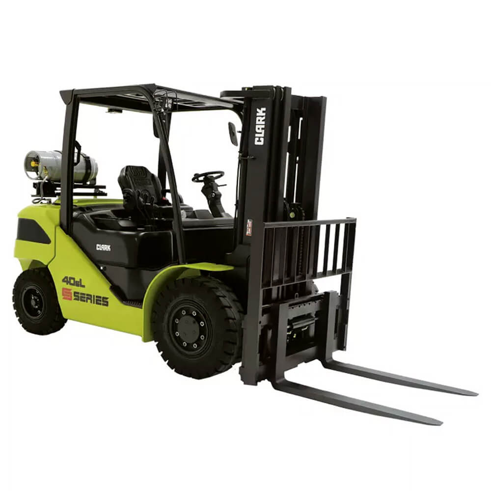 Forklift unloading commercial goods from a lorry in Woolwich