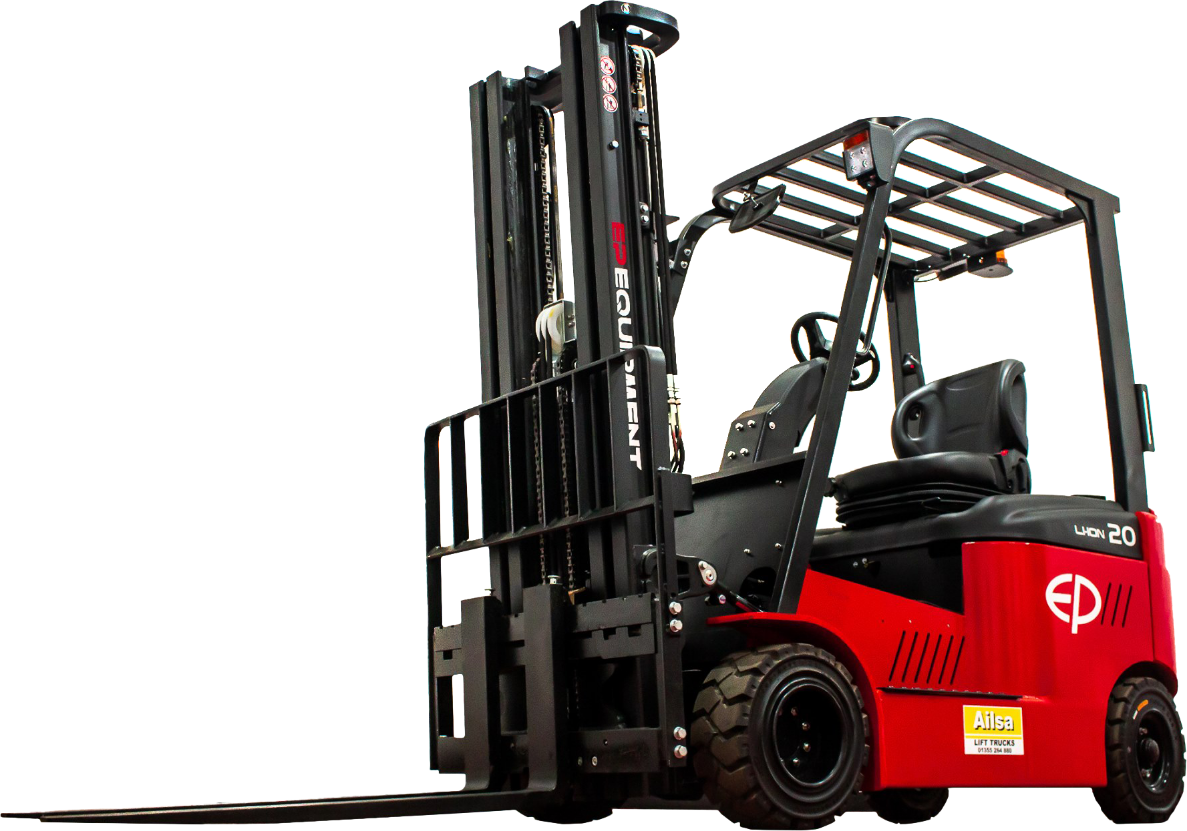 Commercial forklift unloading heavy pallets in Woolwich