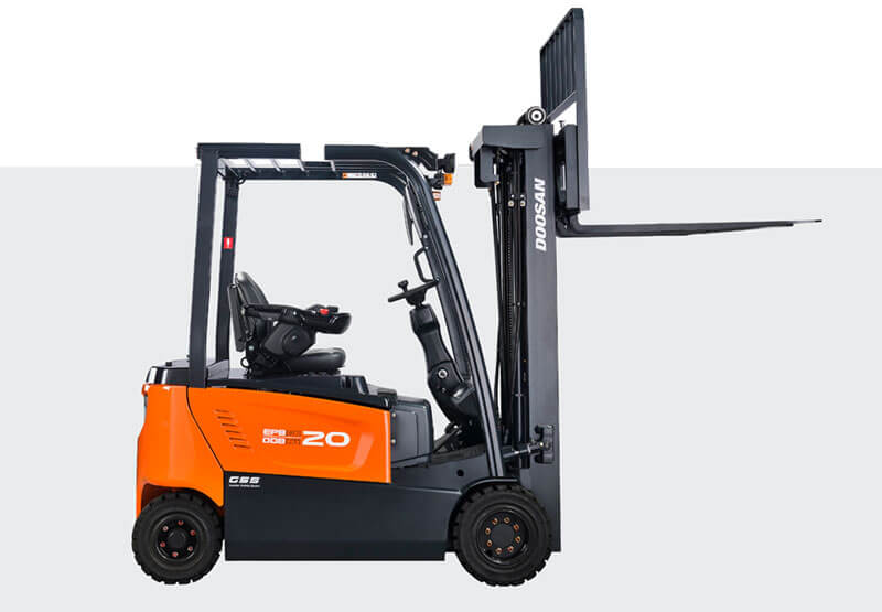 Forklift operator safely handling a commercial load in Woolwich